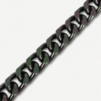 Lanac 11,5 x 8 x 2 mm / Tamno srebro