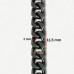 Lanac 11,5 x 8 x 2 mm / Tamno srebro