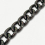 Lanac 18 x 13 x 3 mm / Tamno srebro
