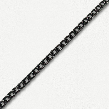 Lanac 11 x 7 x 2 mm / Tamno srebro