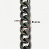 Lanac 14 x 10 x 3 mm / Srebrna