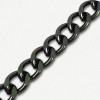 Lanac 11 x 8 x 2 mm / Tamno srebro