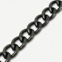 Lanac 11 x 8 x 2 mm / Tamno srebro