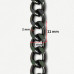 Lanac 11 x 8 x 2 mm / Tamno srebro