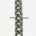 Lanac 14 x 10 x 3 mm / Srebrna