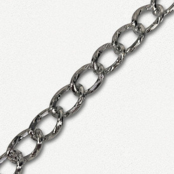 Aluminijumski lanac  30 x 20 x 4 mm / Srebrna