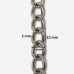 Lanac 13 x 9 x 2 mm / Srebrna