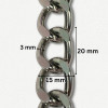 Lanac 20 x 15 x 3 mm / Srebrna