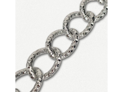 Aluminijumski lanac 25 x 17 x 3 mm / Srebrna