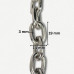 Lanac 19 x 14 x 3 mm / Srebrna