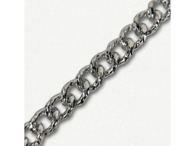 Aluminijumski lanac 17 x 13 x 3 mm / Srebrna