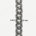 Aluminijumski lanac 17 x 13 x 3 mm / Srebrna