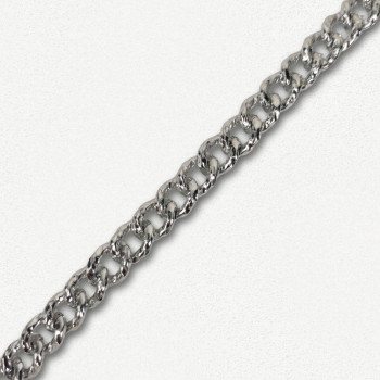 Aluminijumski lanac 17 x 13 x 3 mm / Srebrna