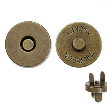 Magnetna kopca 18 mm / Antik ( Staro zlato )