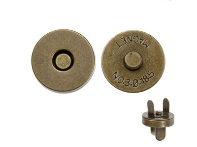 Magnetna kopca 18 mm / Antik ( Staro zlato )