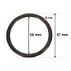 Metalna okrugla alka / 56 mm / 8278 Metalna okrugla alka / 56 mm / 8278
