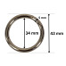Metalna okrugla alka / 34 mm
