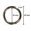 Metalna okrugla alka / 31 mm Metalna okrugla alka / 31 mm