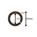 Metalna okrugla alka / 7 mm / 8321