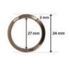 Metalna okrugla alka / 26 mm Metalna okrugla alka / 26 mm
