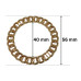 PREMIUM Metalni ukrasni detalj 40 mm