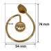 PREMIUM Metalna ukrasna alka 74 mm