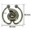 PREMIUM Metalna ukrasna alka 55 mm