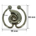 PREMIUM Metalna ukrasna alka 55 mm