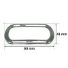PREMIUM Metalna ukrasna alka 90 mm