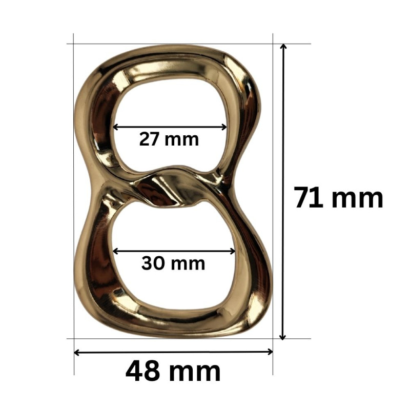 PREMIUM Metalni ukrasni detalj / 71 mm