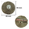 PREMIUM Metalni ukrasni detalj 45 mm