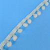 Pom-Pom traka / 7 mm / Bela