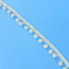 Pom-Pom traka / 7 mm / Bela