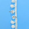 Pom-Pom traka / 15 mm / Bela