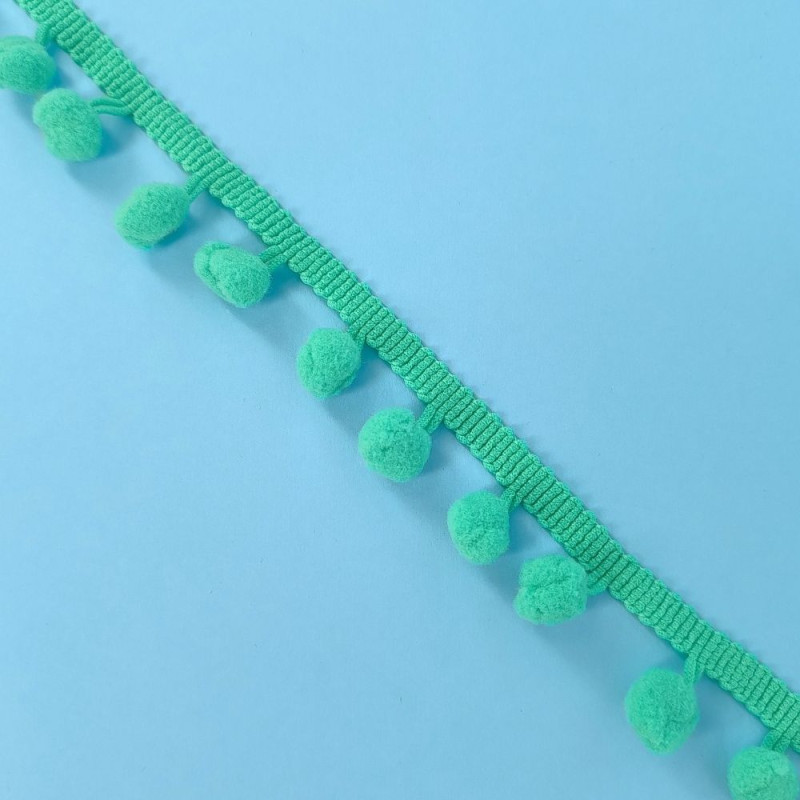 Pom-Pom traka / 10 mm / Zelena
