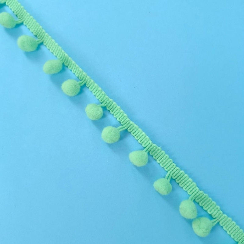 Pom-Pom traka / 10 mm / Zelena