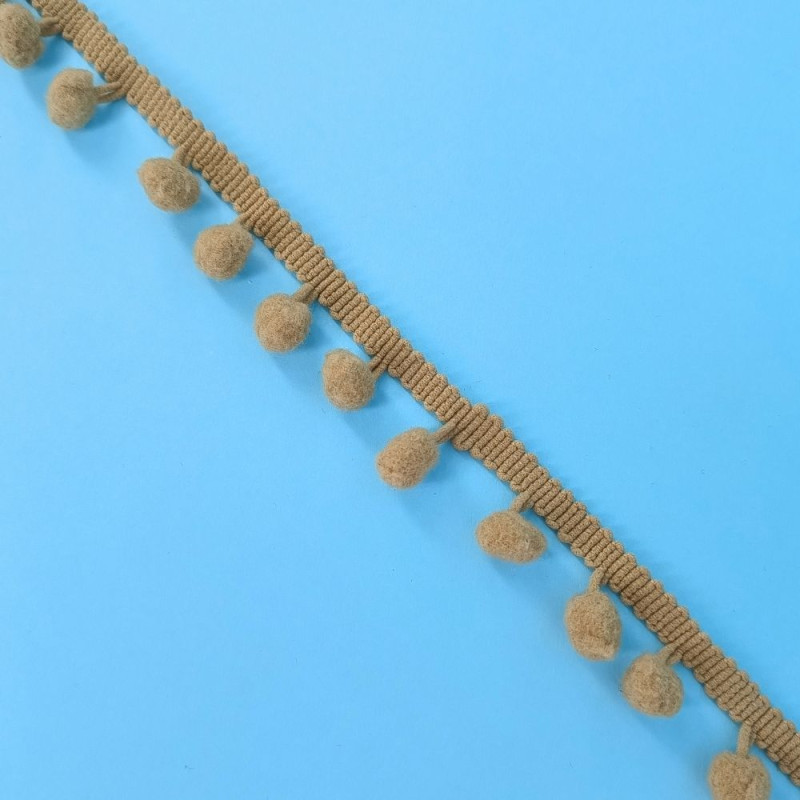 Pom-Pom traka / 10 mm / Bež