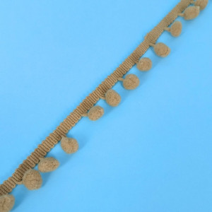 Pom-Pom traka / 10 mm / Bež