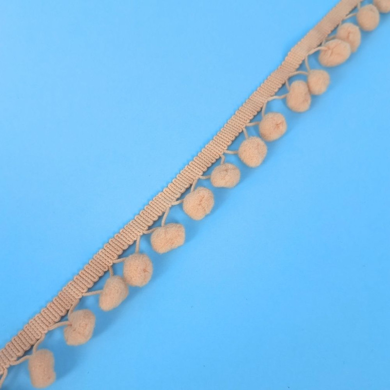 Pom-Pom traka / 10 mm / Roze Pom-Pom traka / 10 mm / Roze