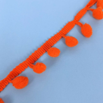 Pom-Pom traka / 10 mm / Narandžasta