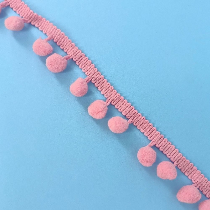 Pom-Pom traka / 10 mm / Roze