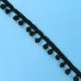 Pom-Pom traka / 10 mm / Crna