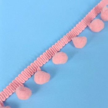 Pom-Pom traka / 10 mm / Roze
