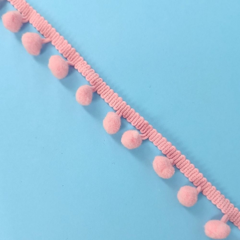 Pom-Pom traka / 10 mm / Roze