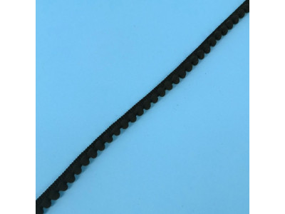 Pom-Pom traka / 10 mm / Crna