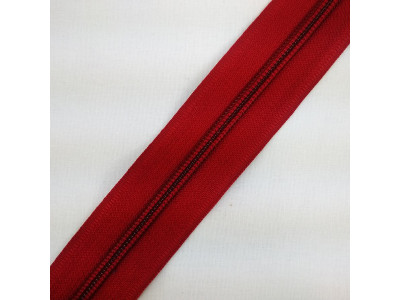 Metrazni Spiralni rajsferslus T5 (5mm debljina zuba) - Bordo