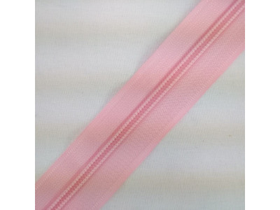 Metrazni Spiralni rajsferslus T5 (5mm debljina zuba) - Svetlo Roze
