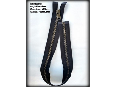 Rajsferslus T8 - 65 cm - Deljiv - Black Nickel