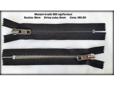 Rajsferslus T8 - 18 cm - Nedeljiv - SBS