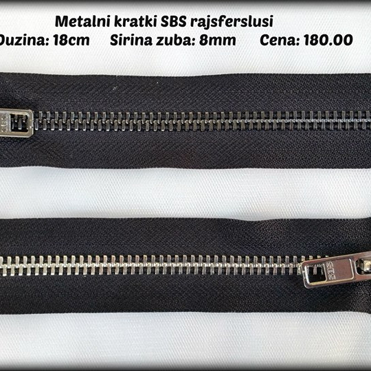 Rajsferslus T8 - 18 cm - Nedeljiv - SBS Rajsferslus T8 - 18 cm - Nedeljiv - SBS
